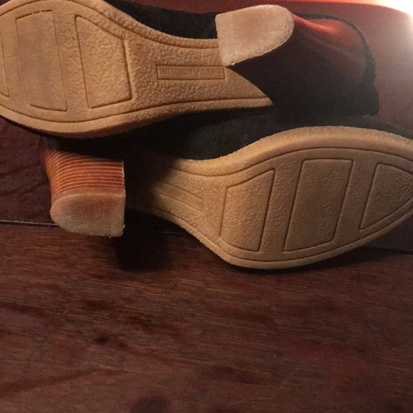 Black Suede Enzo Angiolini Boots - Picture 2 of 6